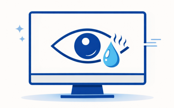 Sécheresse oculaire sur ordinateur 
